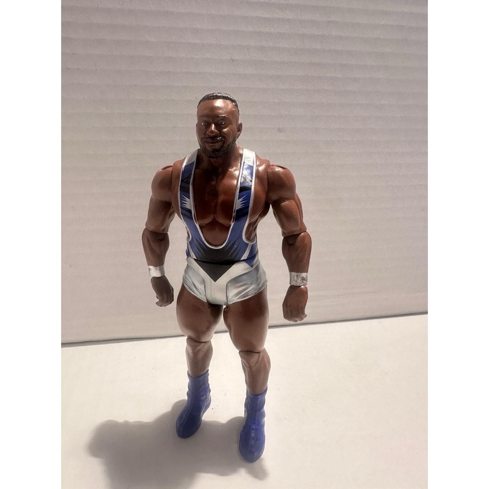 Wrestling Brown Blue White Action Figure Sports Theme Plastic